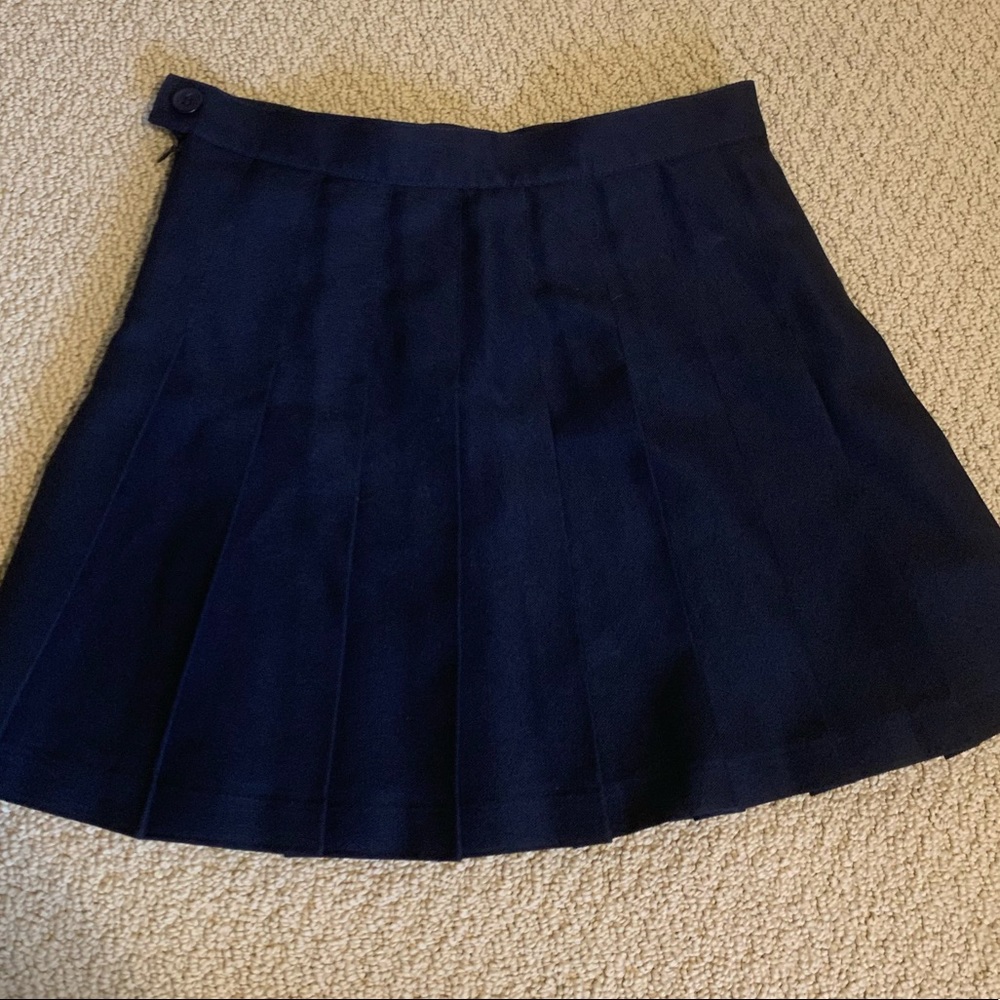 Pleated navy blue “cheer” style skirt